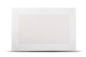 Tischset 45x30cm gewebt Rand weiß